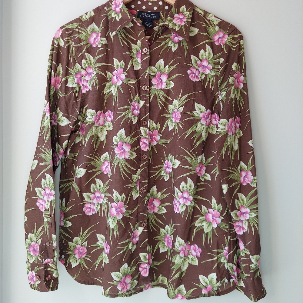 Rare Vintage Jones New York Hawaiian Shirt